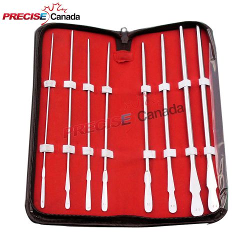 DITTEL URETHRAL SOUNDS SET OF 8 UROLOGY SURGICAL MEDICAL INSTRUMENTS NEW