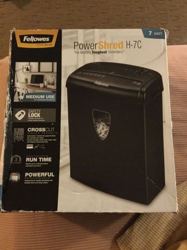 fellowes powershred h-7c