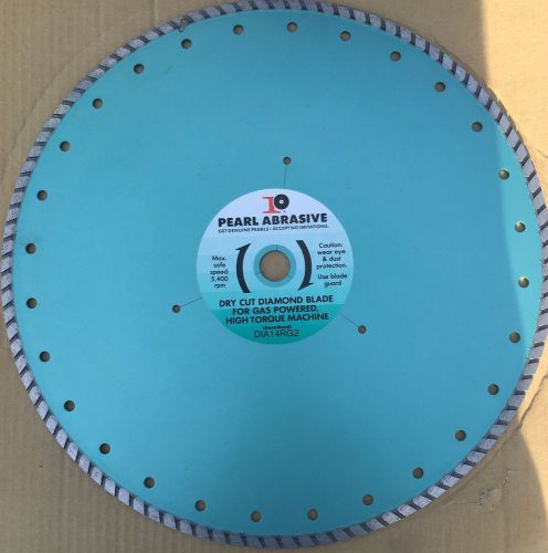 14&#034; Pearl Abrasive Dry Cut Diamond Blade DIA14RG2 Hard Bond