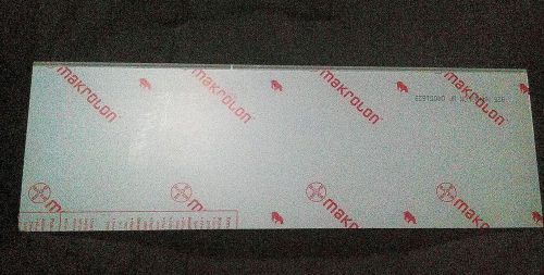 1/2&#034; makrolon polycarbonate 7&#034;x22&#034; clear masked lexan