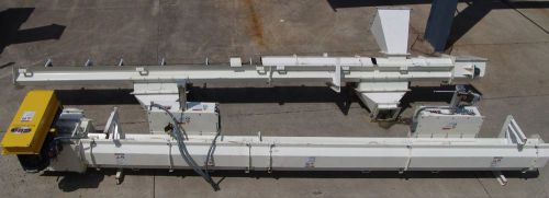 Conveyor sidney side wall return drag type 14&#034;  x 28&#039; 2013 3hp  pneumatic gates for sale