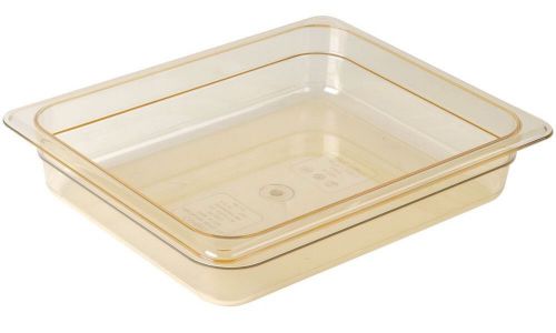 New In Box Of 6 Cambro 22HP150 1/2 Size X 2&#034; Amber H-Pan Food Pans