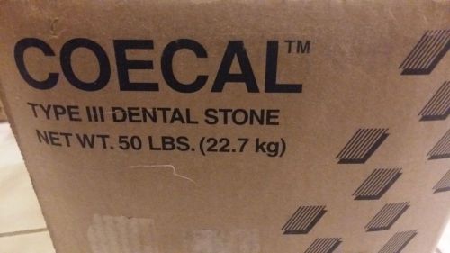 Brand New COECAL Type 3 Dental Stone WHITE JAN 2017 - 22.7 KG 50 LBS