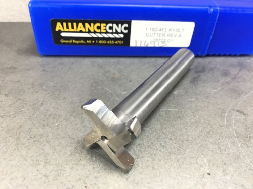 Alliance cnc 1.180&#034; carbide keyseat cutter, 4fl, 1.180 x .250 x 3.375&#034; for sale