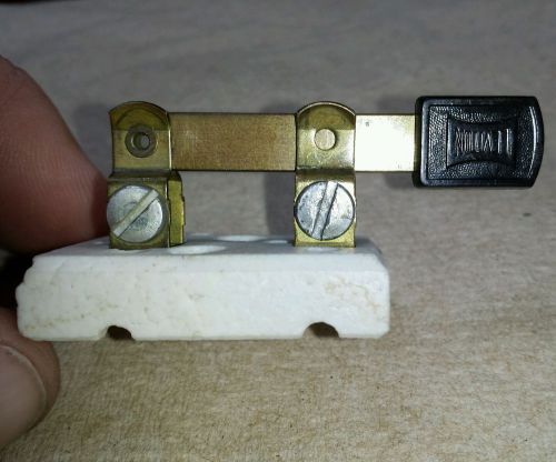Vtg Antique Leviton Porcelain Single Pole Knife Switch 25A 125V 9916 Steampunk