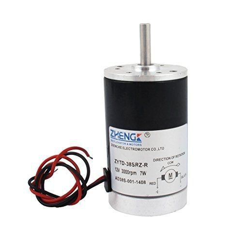 uxcell ZYTD-38SRZ-R Permanent Magnet Micro DC Motor 3000RPM 7W 12V