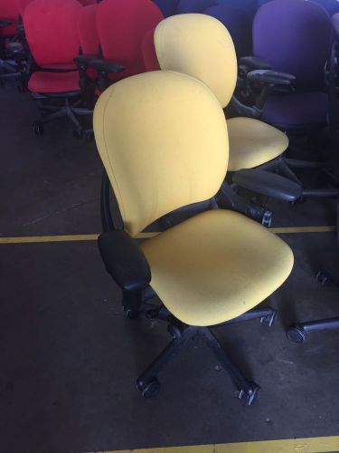 Yellow Steelcase Leap Chair