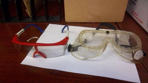 Safety Goggles and Safety Glasses (2 Piece Set)