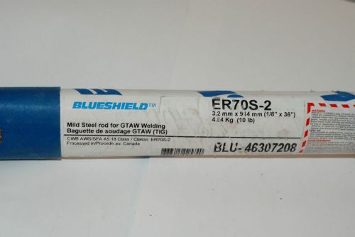 blue shield mild steel rod for tig welding er70s 2  1/8 x 36 inch 10 lbs