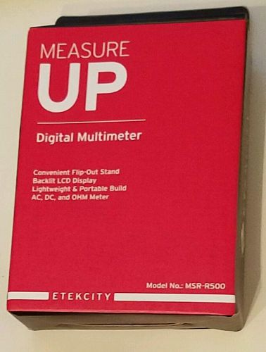 New In Box Etekcity Measure Up Palm Size Digital Multimeter AC, DC, OHM MSR-R500