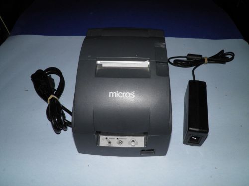 Epson tm-u220b m188b pos kitchen receipt printer idn micros w power supply for sale