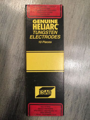 ESAB Genuine Heliarc 2% Thoriated 3/32 X 7 Tungsten Electrode Box Of 10 Pieces