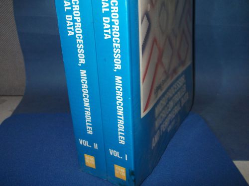 QTY-2 MOTOROLA MICROPROCESSOR MICROCONTROLLERS &amp; PERIPHERAL VOL I&amp;II HISTORY