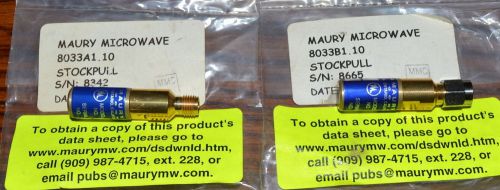 Maury Microwave 8033A1.10&amp; 8033B1.10 Precision Mismatch Standard Set 3.5mm M&amp;F