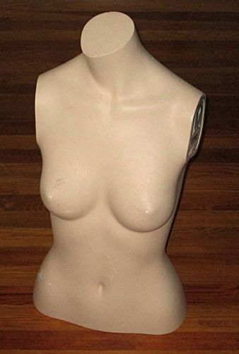 Female mannequin bust torso - counter dress form display for sale