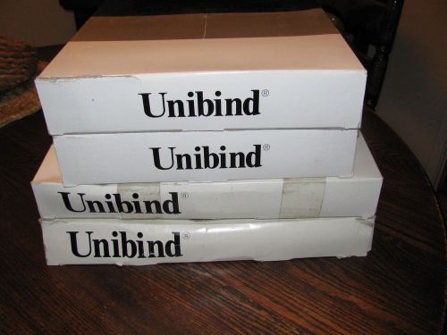 4 Boxes  Approx. 400 Unibind Report Covers 2 Different Sizes of 200 Each