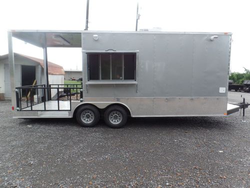 Concession Trailer 8.5&#039; X 22&#039; Silver BBQ Event Catering
