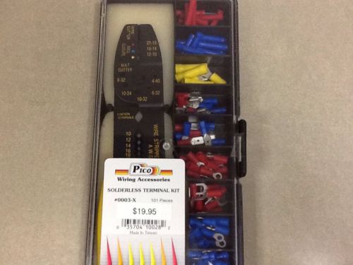 PICO Solderless Terminal Kit &amp; Wire stripper, Crimp Tool, 101 Pieces