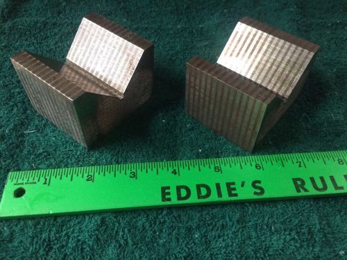 Magnetic Transfer V-Block Matched Pair 90 Degree ~2&#034;