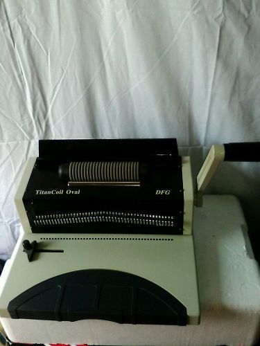 DGF TitanCoil Oval Electric &amp; Manual Coil binding Machine