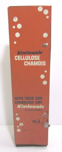 Vtg kimberly clark kt50 metal kimtowel cellulose chamios 10 cent vending machine for sale