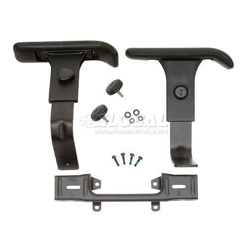 1 Set of NEW Global Industrial Adjustable Arm T-Arms Kit 744150 * Office Chair