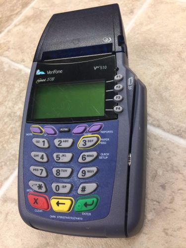 VeriFone Omni 5100 3730 LE VX510 Credit Card Machine Terminal PN M251-000-03-NAb