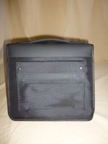 Franklin Covey Black Nylon Sport Planner Organizer Binder Classic Zip Around