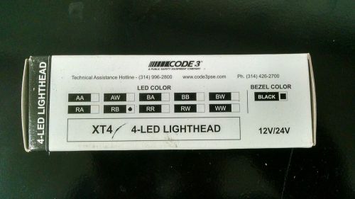 Code 3 XT4 LED Light head - New!!