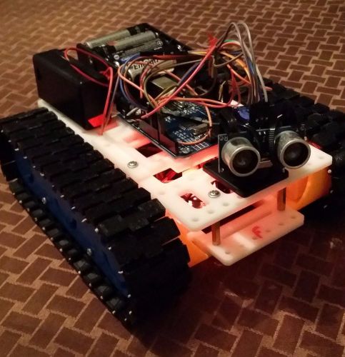 Arduino Intelligent Obstacle Avoiding/Scanning Bot 4 motors