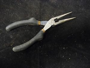 Craftsman Professional Needle Nose 8&#034; Gold &amp; Black Handle Pliers 45582 USA Made