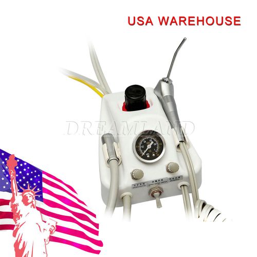 4Holes Dental Portable Air Turbine Unit work w/ Compressor in US Warehouse