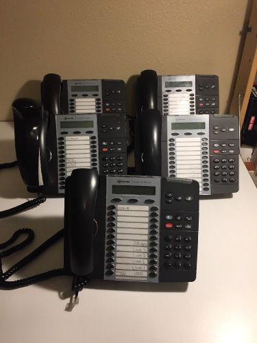 Lot of 5 Mitel 5224 Dual Mode IP Business Phone. Tested, works! Ships fast