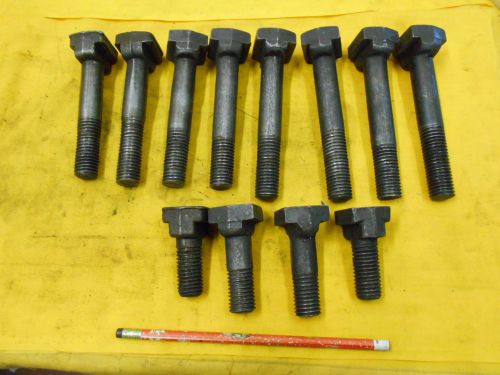 Lot of 12 - 3/4 milling machine table clamp t bolts boring mill work holder tool for sale