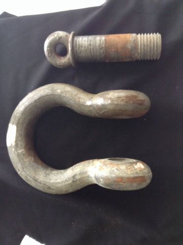 Crosby usa 1-3/4&#034; screw pin anchor shackle wll 25t clevis 25 ton free shipping for sale