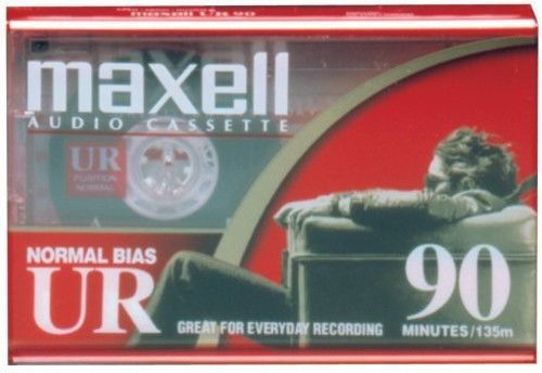 Maxell Ur-90 &#034;Single&#034; Normal Bias Audio Cassette Audio