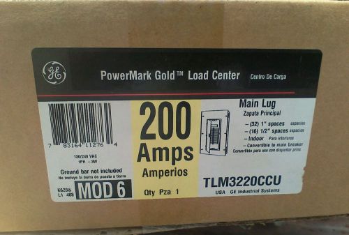 GE TLM3220CCU 200A 120/240V 1PH Indoor Convertible Load Center, 32C