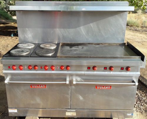 VULCAN - E60XL-35  COMMERCIAL RESTAURANT RANGE 4 FRENCH PLATES - ELECTRIC