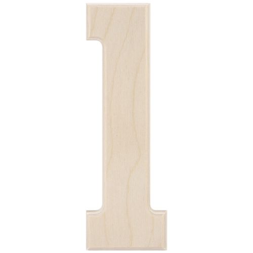 &#034;Baltic Birch University Font Letters &amp; Numbers 5.25&#034;&#034;-1, Set Of 6&#034;