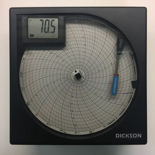 Dickson temperature &amp; humidity chart recorder th8p2 for sale