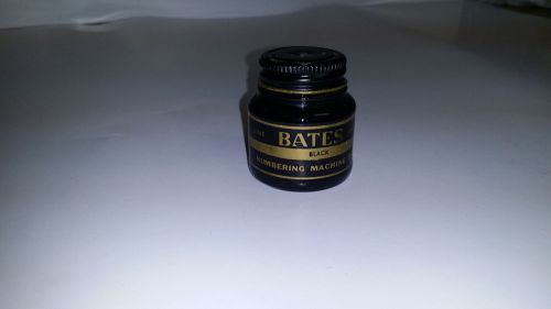 Vintage Bates Refill Ink for Numbering Machines, 1 oz Bottle, Black (NOS)