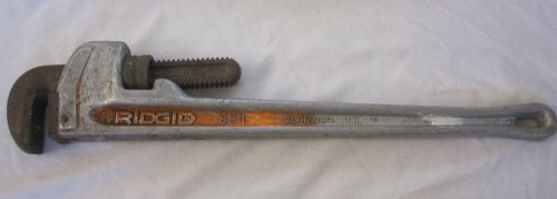 Rigid aluminum pipe steele 824 wrench 24&#034; the ridge tool co for sale