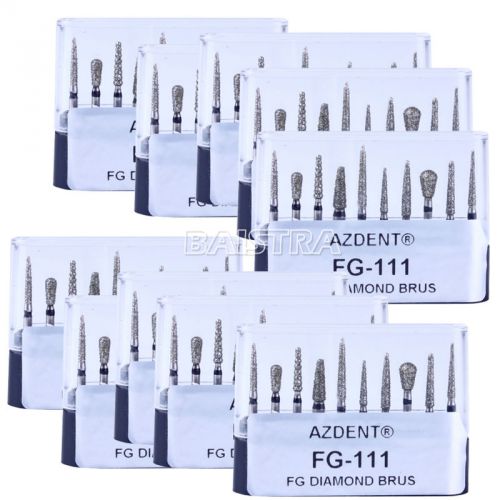 10 Packs AZDENT Dental Gingival Bevel Bus Kit FG-111 Black 10Pcs/Kit New