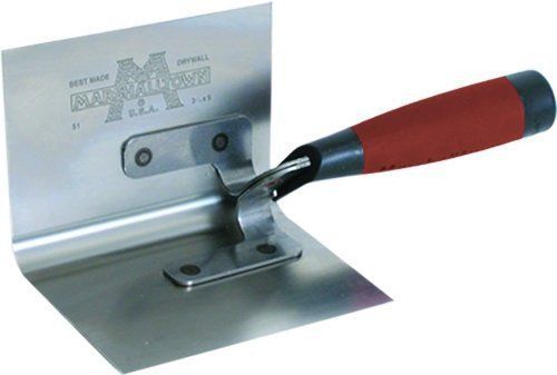 MARSHALLTOWN 15327 51D 5&#034; x 3-1/2&#034; Bullnose Inside Corner Trowel w/ Durasoft Hdl