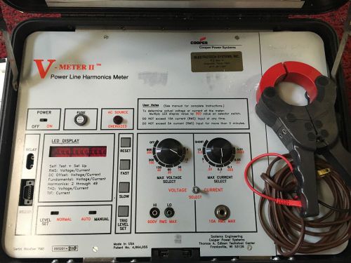 Cooper Power Systems V-Meter II Power Line Harmonics AEMC SD601 Current Probe
