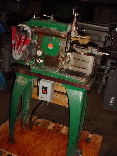 ATLAS Model 7B SHAPER Machine on Original Factory Base 1/2 HP 3 Ph w feed vise