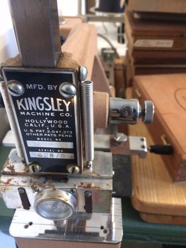 Kingsley hot foil stamping machine leather lm55-nf extendable /w extras n foil for sale