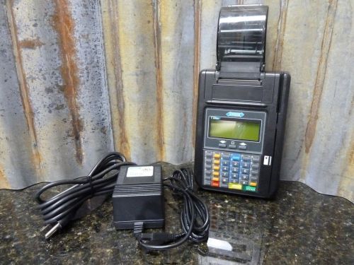 Hypercom t77 plus credit card terminal &amp; ac adapter fast free shipping included for sale