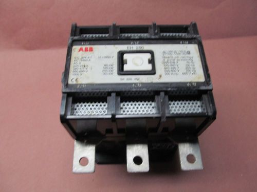 ABB EH-260 3 POLE 400 AMP CONTACTOR( PARTS ONLY) NO COIL VERY GOOD CONTACTS