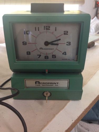 Vintage Acroprint Time Recorder made In Raleigh, NC